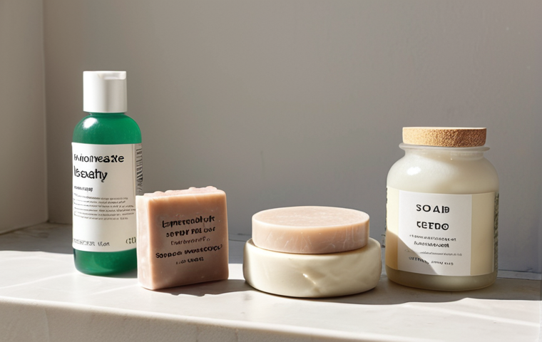 **
* Prompt: Solid zero waste beauty products displayed neatly. Includes shampoo bar, soap bar, toothpaste tablets. Natural light, minimalist aesthetic. Focus on sustainability and convenience.
**
